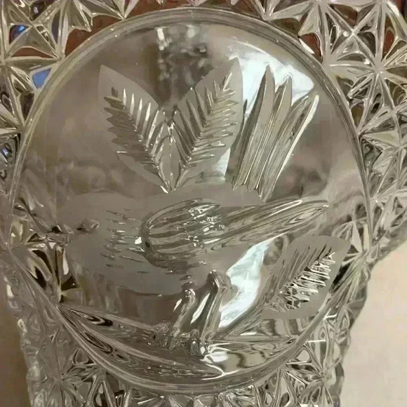 Hofbauer Byrds/Birds Crystal Basket Saw Toothed Edges 24% Lead - Picture 5 of 11